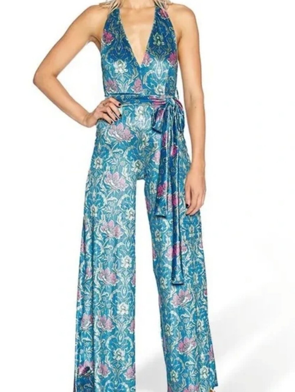 BlackMilk Divine Nouveau Velvet Jumpsuit - Picture 6 of 9